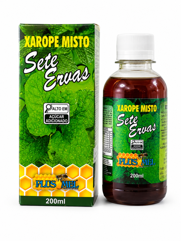 Xarope misto sete ervas 200ml Plus Mel