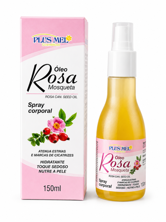 Spray de rosa mosqueta corporal 150ml Plus Mel