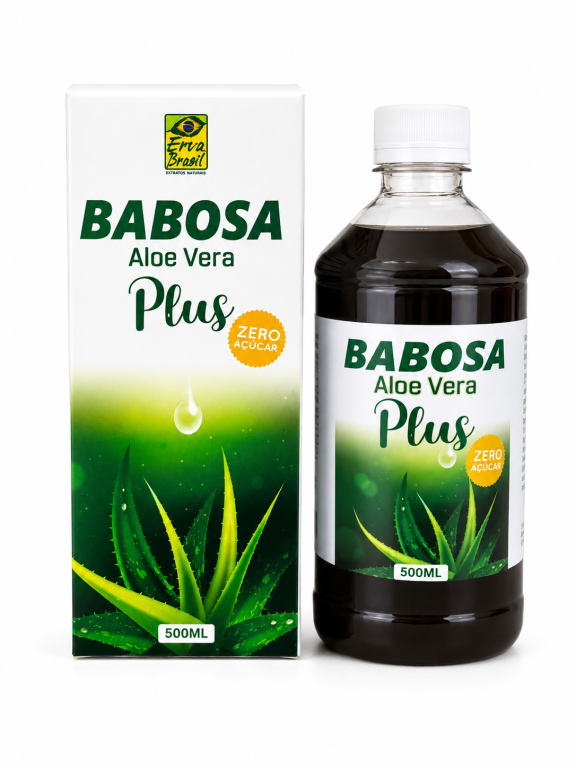 Xarope de babosa e aloe vera 500ml Erva Brasil