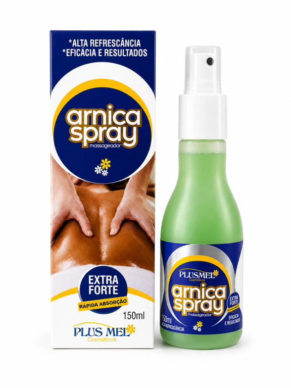 Arnica spray 150ml Plus Mel Cosméticos