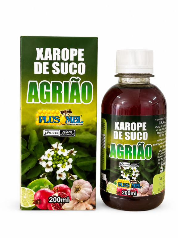 Xarope misto de agriao 200ml Plus Mel