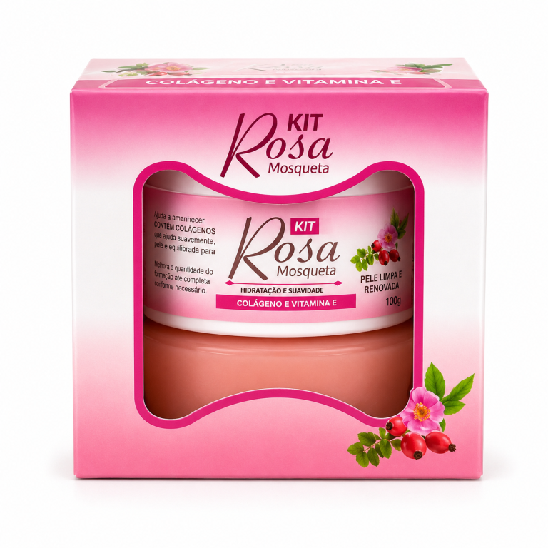 Kit facial rosa mosqueta creme/sabonete 190g Plus Mel