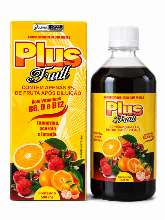 Xarope Plus Frutas 500ml Plus Mel