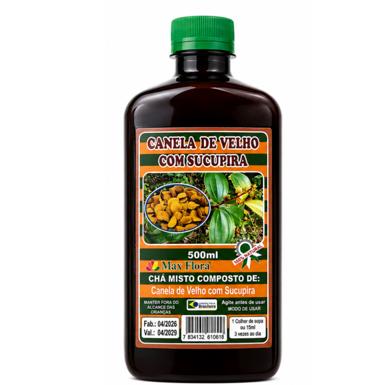 Suplemento alimentar Canela de velho com Sucupira.