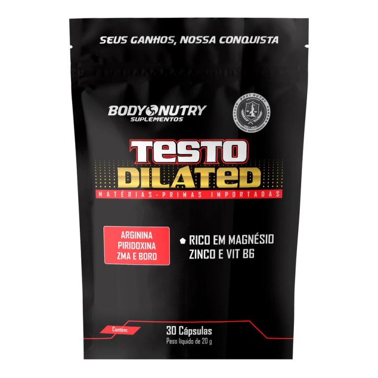 Testo Dilated ( arginina, piridoxina, ZMA e boro) 30cps Body Nutry