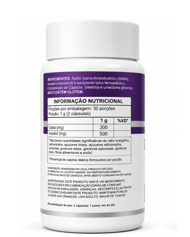 Gaba + Inositol 500mg 60cps Purafor