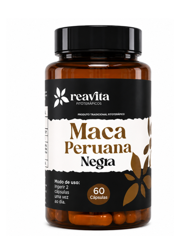 Maca Peruana negra 500mg 60cps Reavita