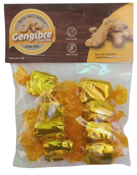 Bala de gengibre tradicional 40g Vale Verde