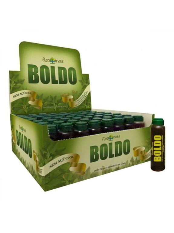 Composto líquido de Boldo 56 flaconetes 10ml Flora 7 Ervas