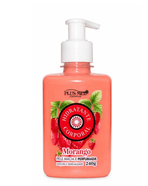 Hidratante corporal Morango 240g Plus Mel