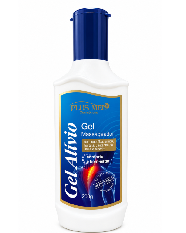 Gel massageador Alívio 200g Plus Mel