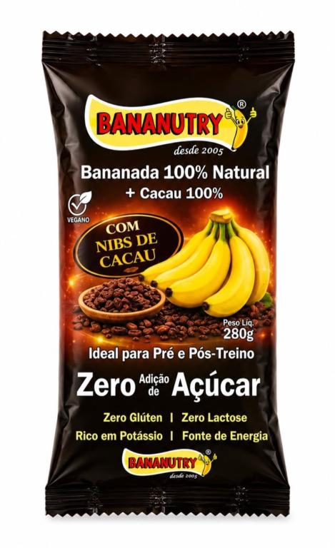 Bananada NIBS de Cacau, BANANUTRY.