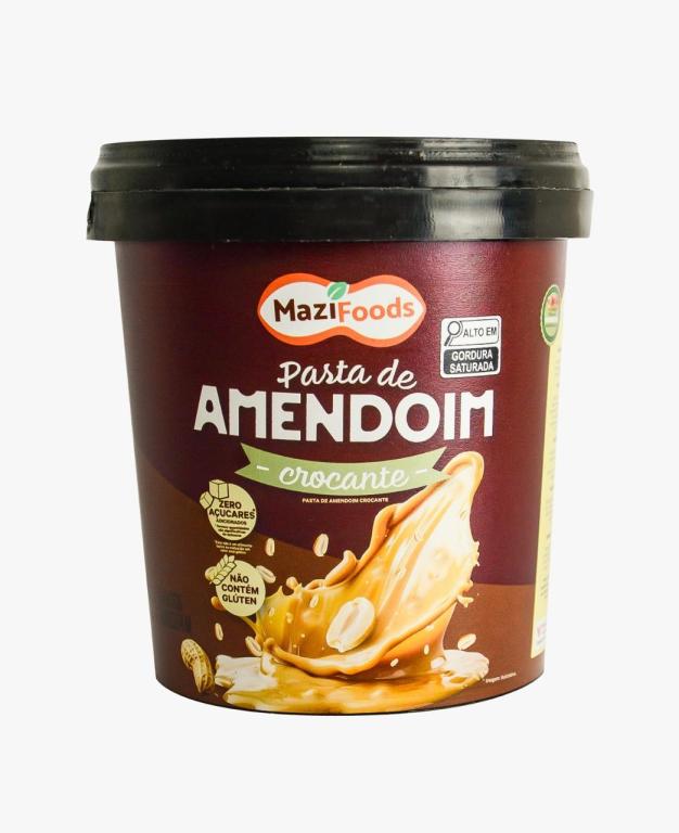 Pasta de Amendoim Mazi Foods Crocante.