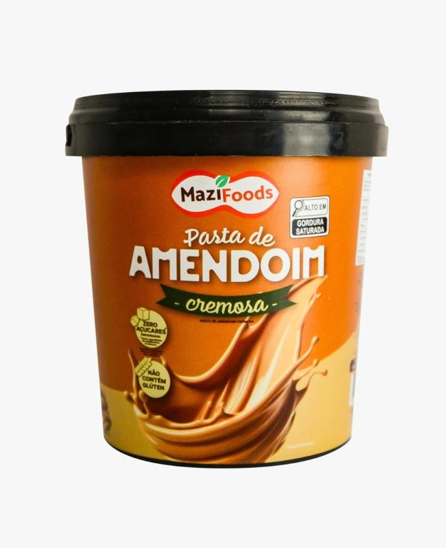 Pasta de Amendoim Mazi Foods Cremosa.