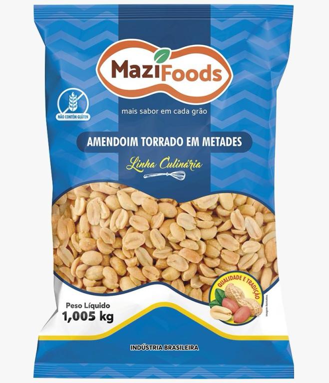 Amendoim Torrado em Metades (Linha Culinaria) 1,005kg.