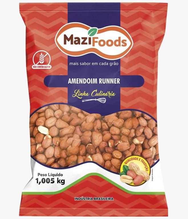 Amendoim Runner 1,005kg Mazi Foods (linha culinaria).
