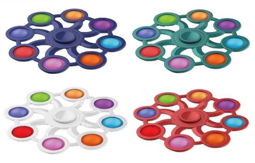 FIDGET TOY EMPURRE SPINNER CÍRCULO ANTI-STRESS