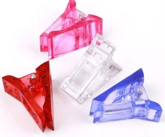 PRESILHA GRANDE DE ACRÍLICO PARA UNHA 3,5 X 1,5 CM BOX COM 24 UN