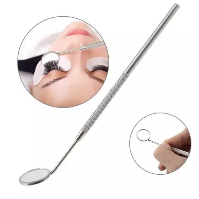 MINI ESPELHO DE METAL PARA EXTENSÃO DE CÍLIOS