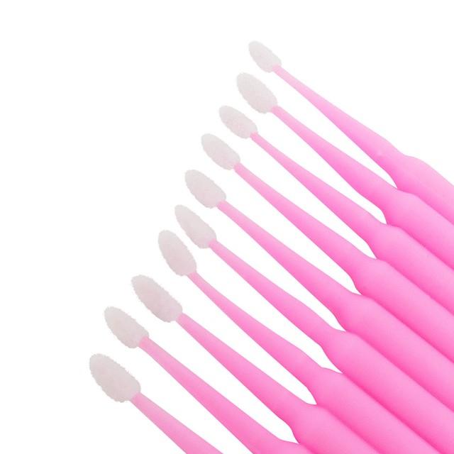 MICROBUSH COTONETES ROSA PARA CÍLIOS PACOTE COM 100 UN