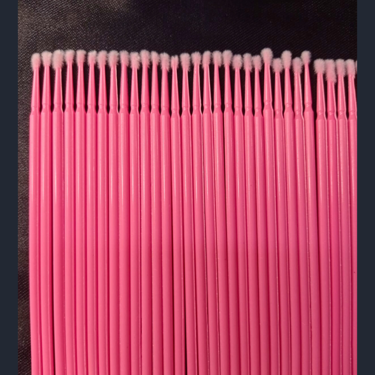 MICROBUSH COTONETES ROSA PARA CÍLIOS PACOTE COM 100 UN