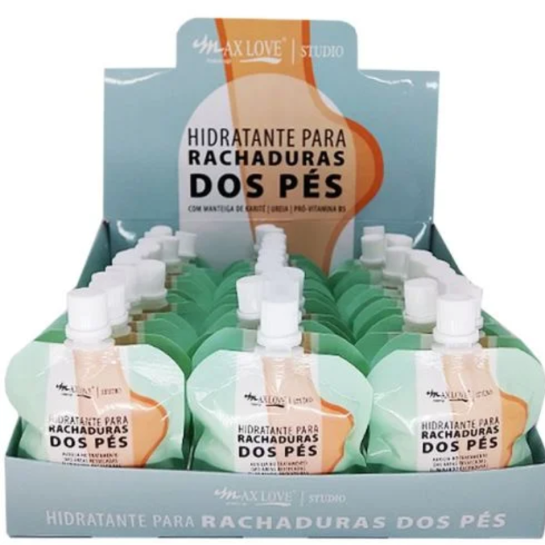 CREME HIDRATANTE POUCH PARA RACHADURAS DOS PÉS 50G MAX LOVE
