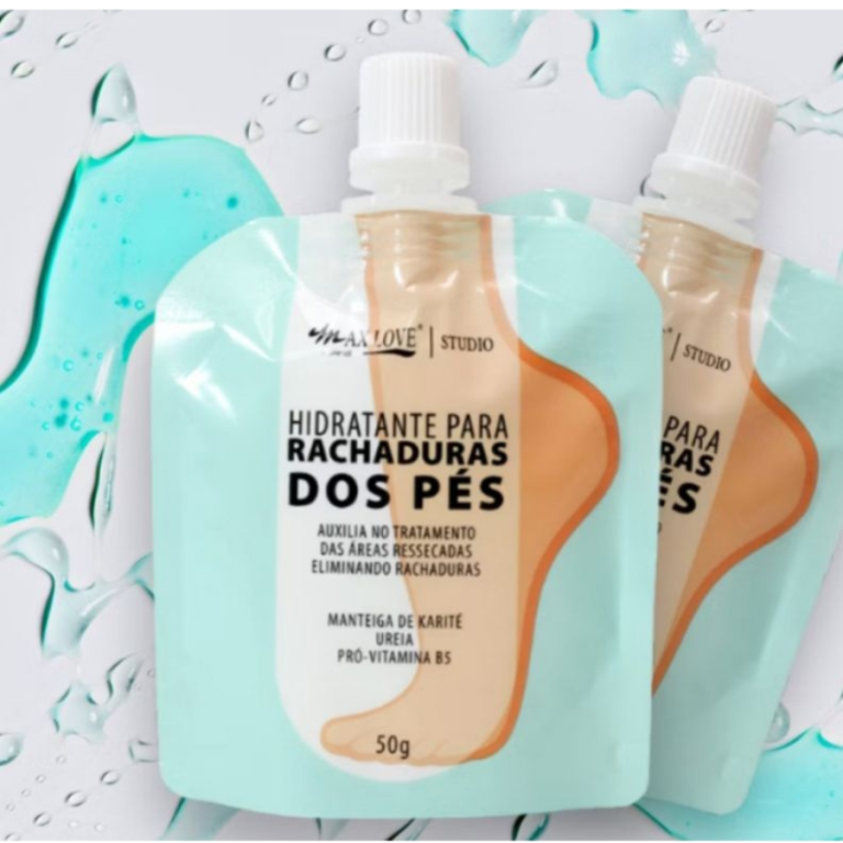 CREME HIDRATANTE POUCH PARA RACHADURAS DOS PÉS 50G MAX LOVE