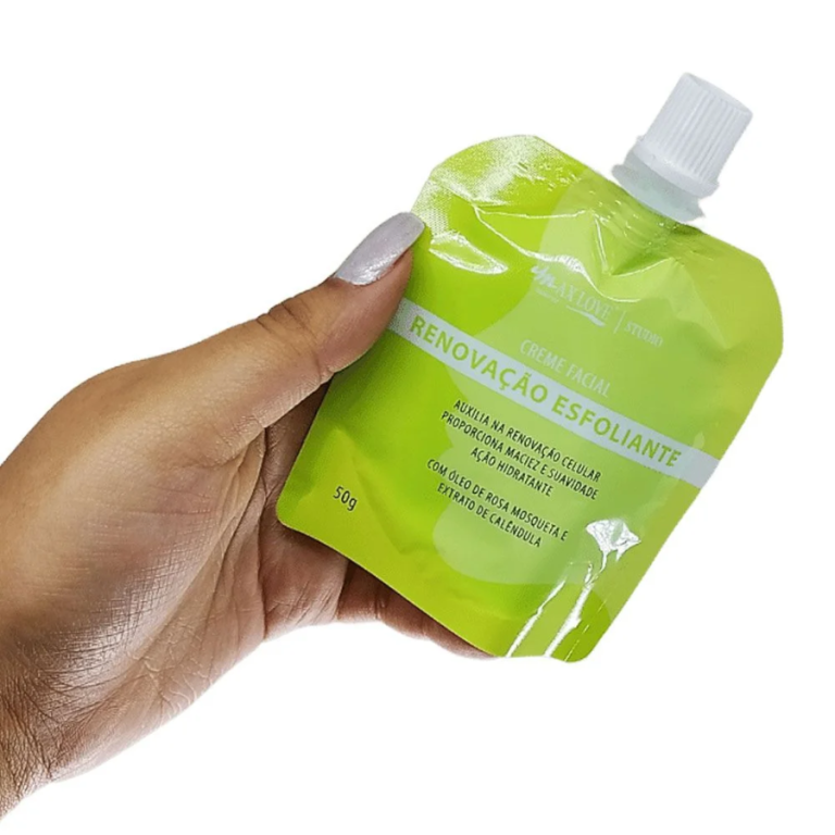 CREME FACIAL POUCH RENOVAÇÃO ESFOLIANTE 50G MAX LOVE