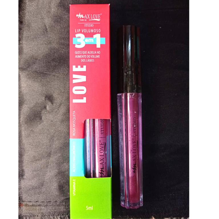 LIP GLOSS VOLUMOSO 3 EM 1 COR 308 MAX LOVE BOX COM 32 UN