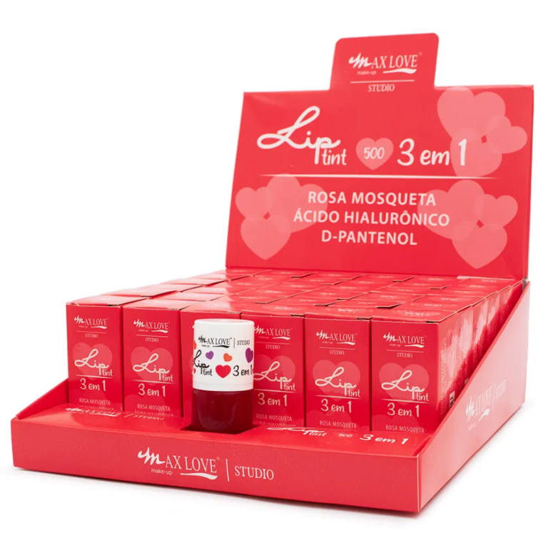 LIP TINT 3 EM 1 COR 500 MAX LOVE BOX COM 36 UN