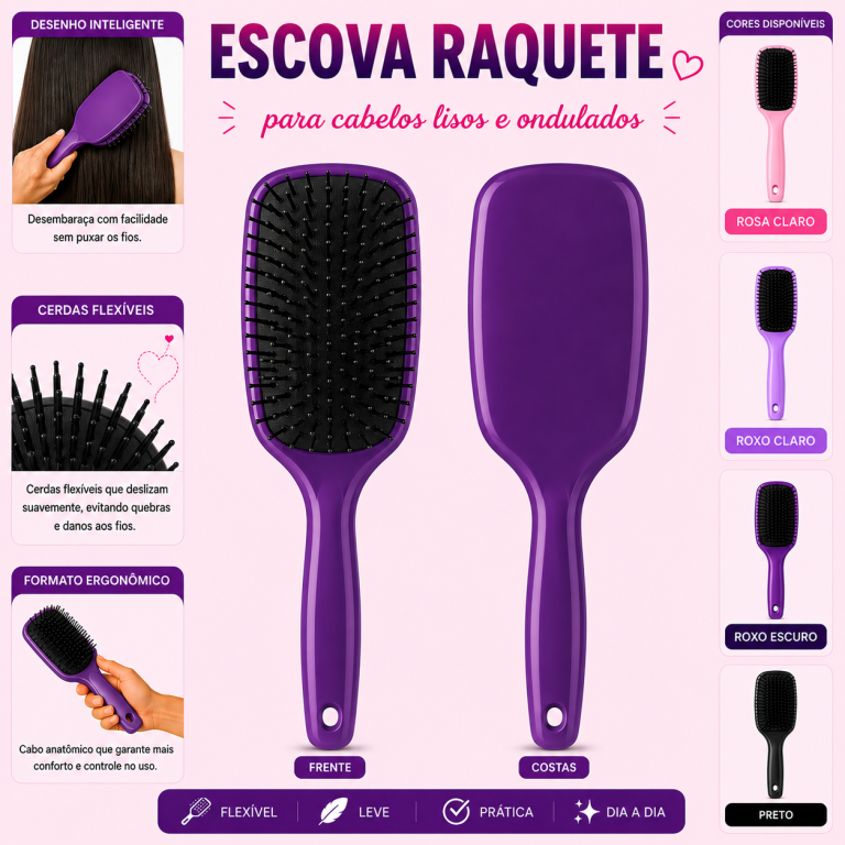 ESCOVA RAQUETE