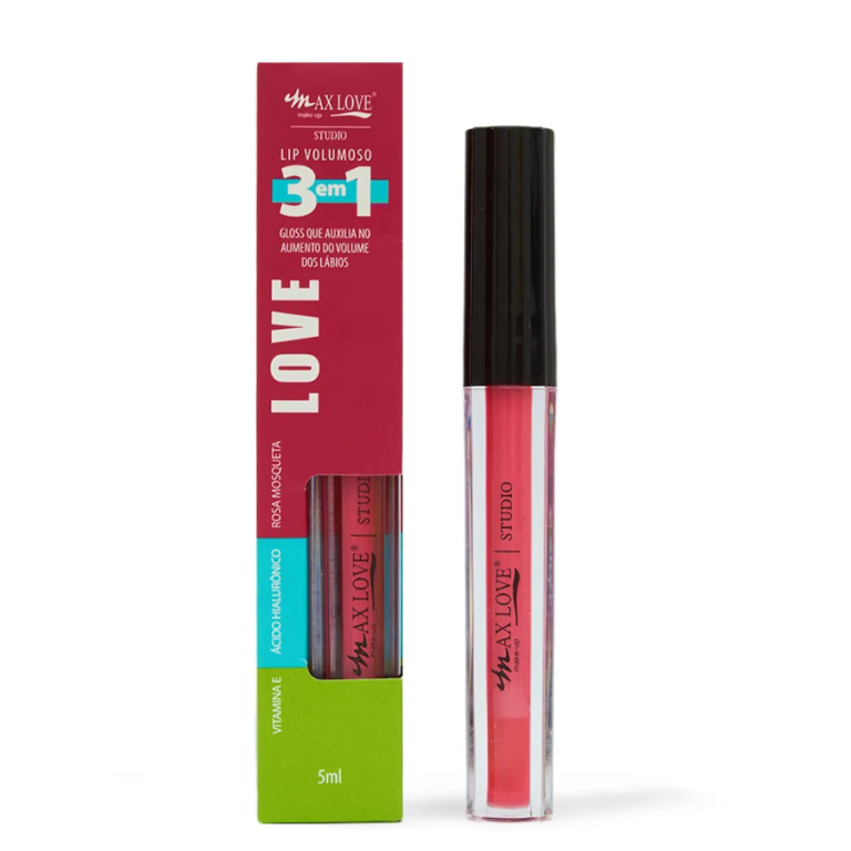 LIP GLOSS VOLUMOSO 3 EM 1 COR 301 BOX COM 32 UN