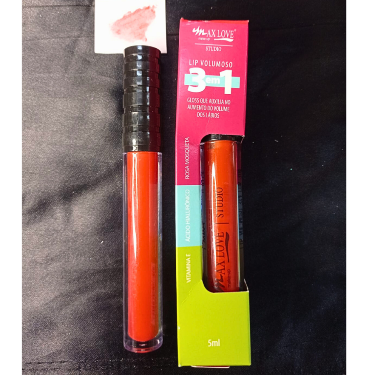 LIP GLOSS VOLUMOSO 3 EM 1 COR 304 MAX LOVE BOX COM 32 UN