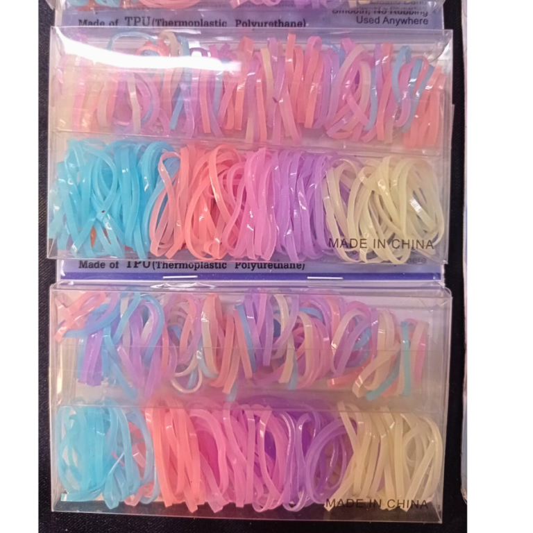CARTELA DE GOMINHA PASTEL COLORIDA COM 5 KITS