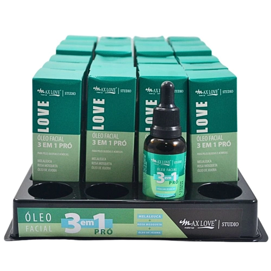 ÓLEO FACIAL 3 EM 1 PRO MAX LOVE BOX COM 24 UN