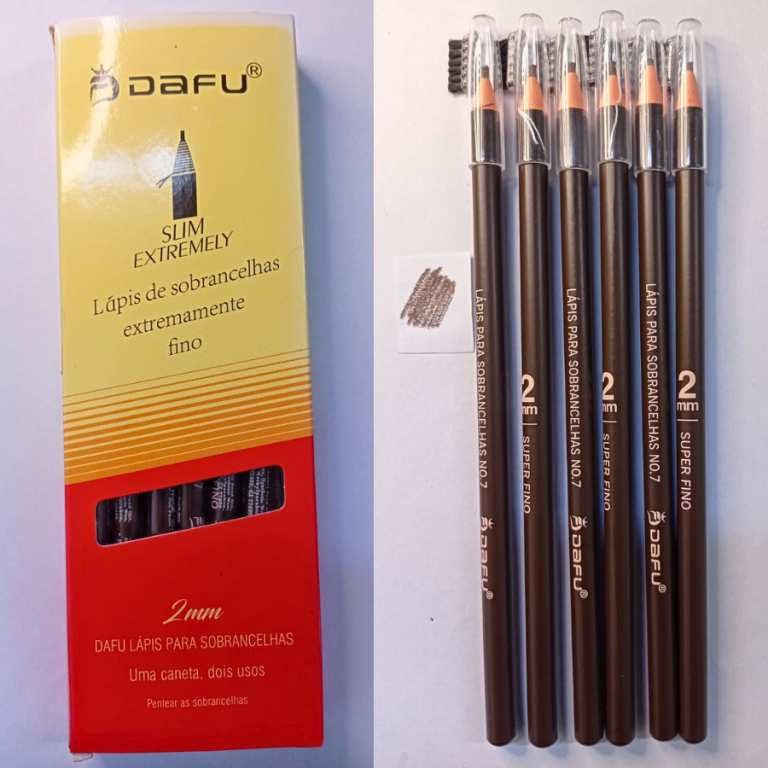 LÁPIS DERMATOGRÁFICO EXTREMAMENTE FINO 2MM CASTANHO MÉDIO DAFU
