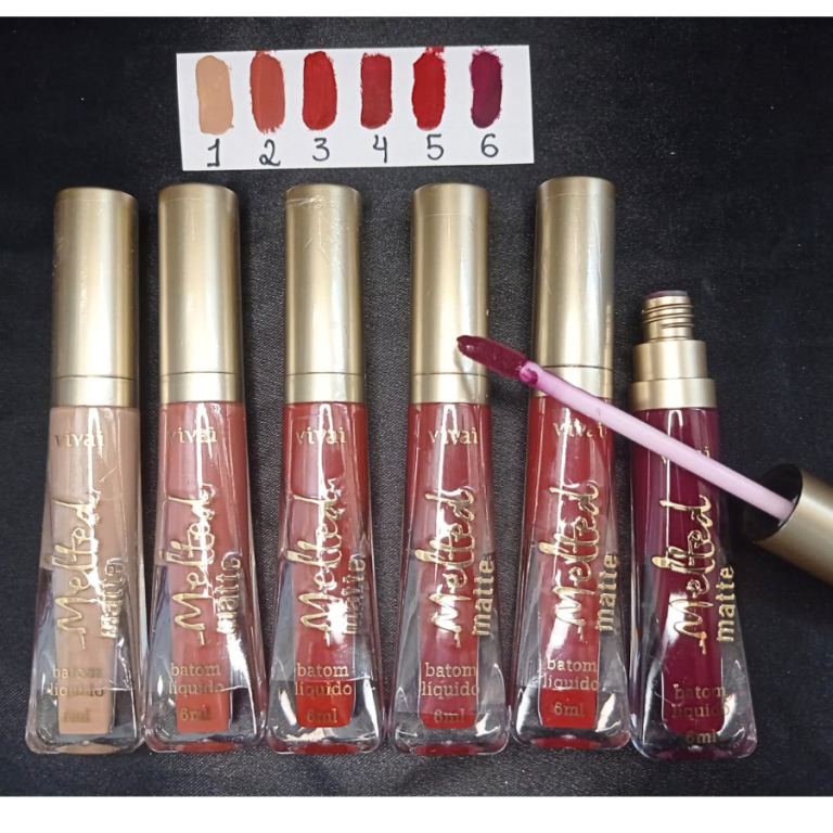 BATOM LÍQUIDO MATTE MELTED VIVAI 6ML BOX COM 24 UN