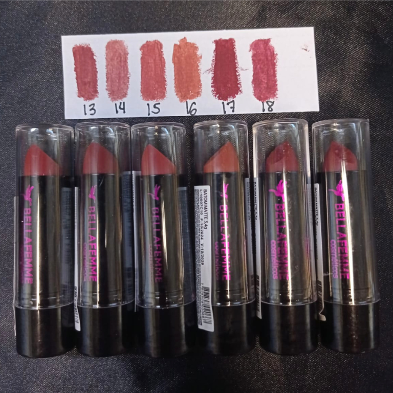 BATOM NUDE MATTE BELLA FEMME 3,4G BOX COM 24 UN