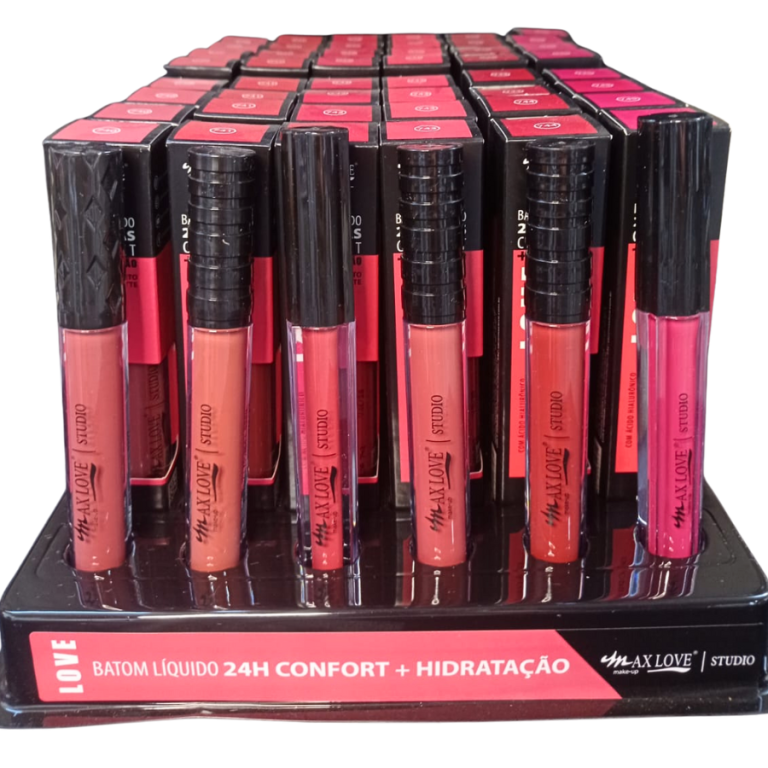 BATOM LÍQUIDO CONFORT 24 HORAS COR 740 AO 745 MAX LOVE BOX COM 48 UN