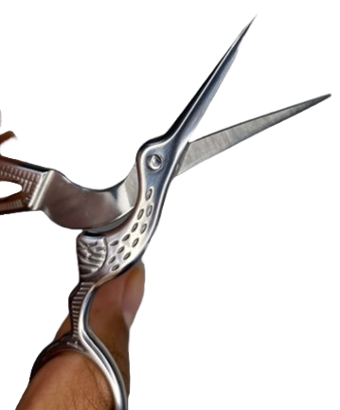 TESOURA BEIJA FLOR PRATA