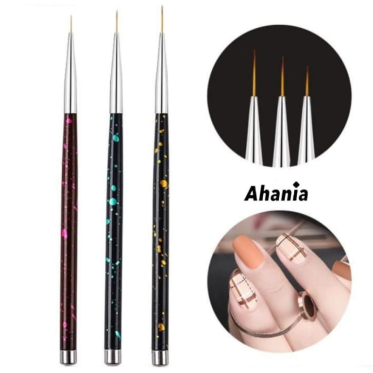 KIT PINCÉIS COM 3 PEÇAS PARA UNHA