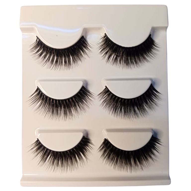 CARTELA CÍLIOS POSTIÇOS 6D 3 PARES MANDALA