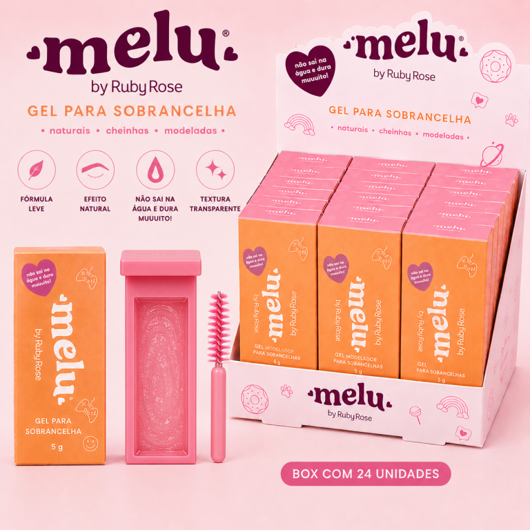 GEL PARA SOBRANCELHA MELU RUBY ROSE