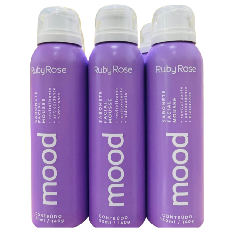 SABONETE FACIAL MOUSSE MOOD RUBY ROSE 150ML *VENCIMENTO 10/26