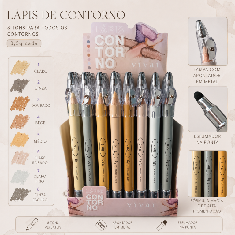 LÁPIS DE CONTORNO VIVAI BOX COM 72 UN