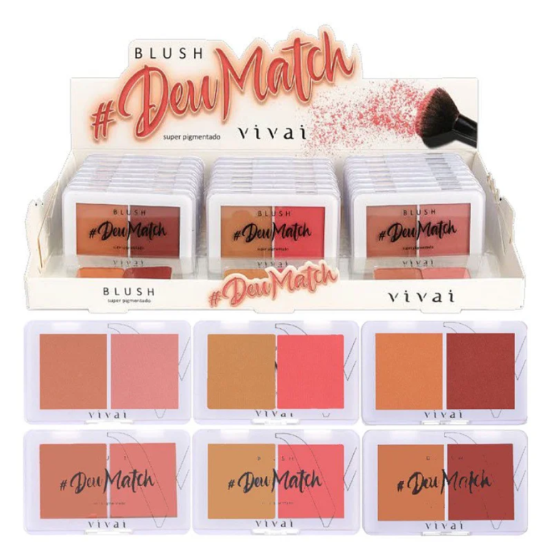 BLUSH 2 CORES DEU MATCH VIVAI BOX COM 24 UN