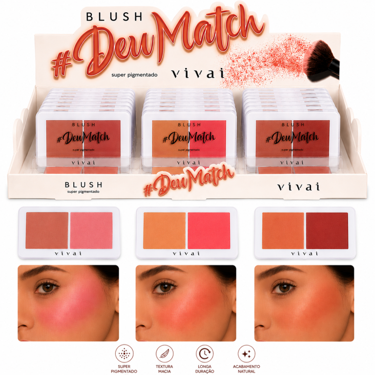 BLUSH 2 CORES DEU MATCH VIVAI BOX COM 24 UN