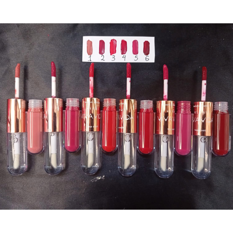 BATOM LÍQUIDO MATTE VIVA VIDA E TOP COAT VIVAI 7ML BOX COM 24 UN