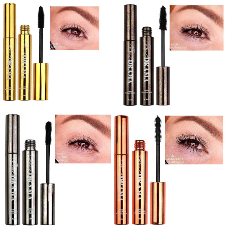 MÁSCARA DE CÍLIOS REAL DRAMA 4,5ML BELLA FEMME BOX COM 24 UN