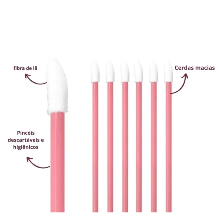 PINCÉIS LABIAL PACOTE COM 50 UN